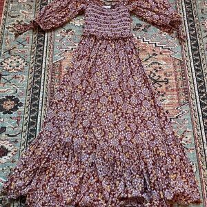 Floral Smocked Maxi Dress